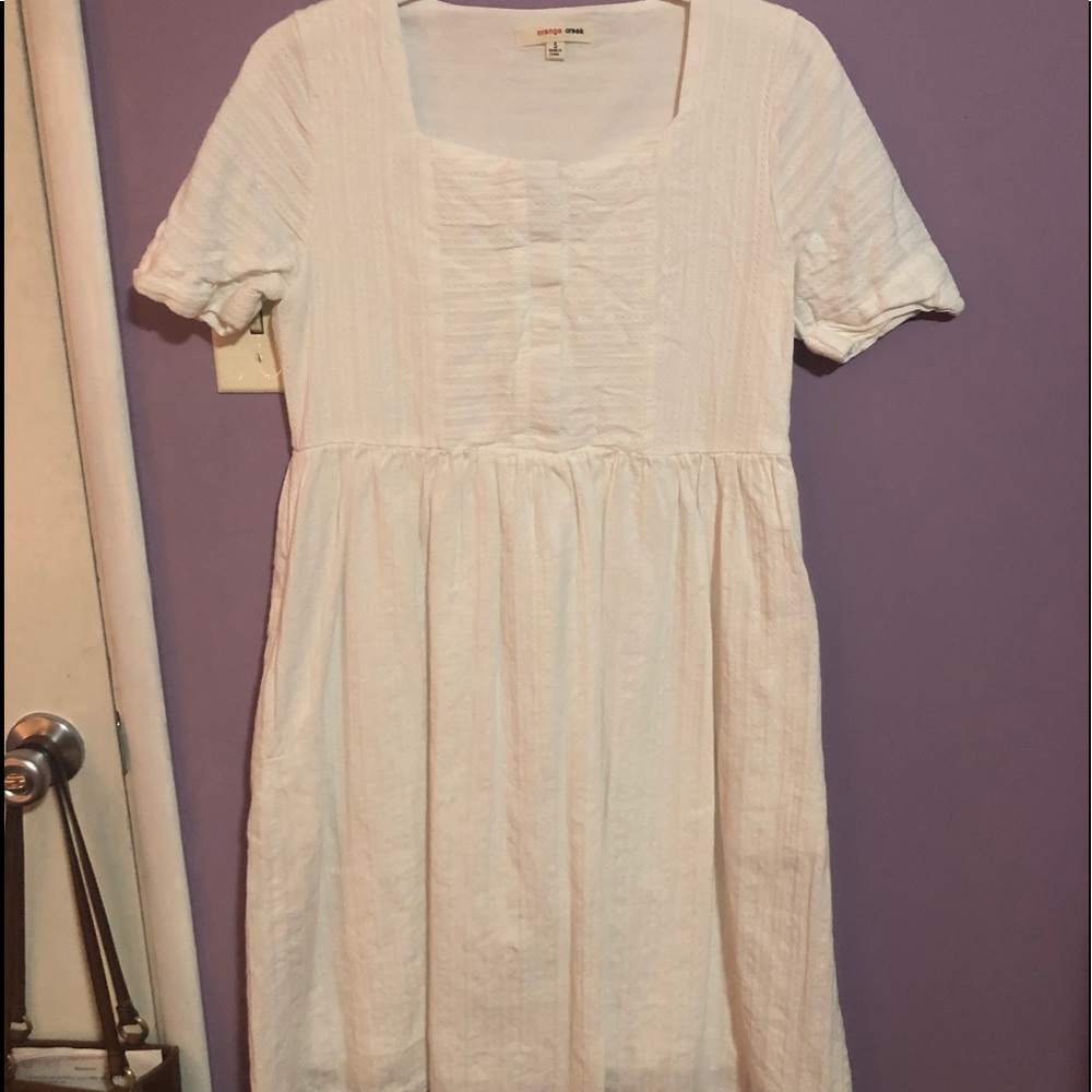 White casual dress!🤍